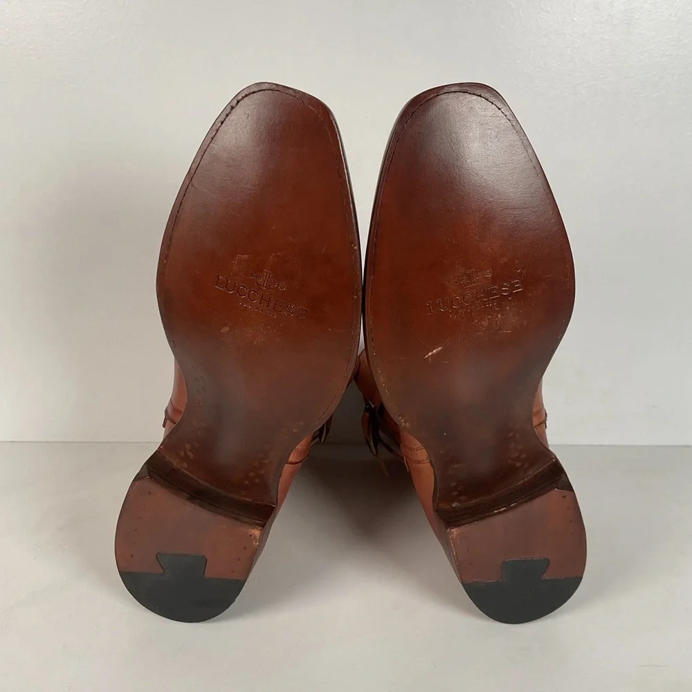 Lucchese Jodhpur Riding Boots | Burnished Calf | USA Made | GY | Men’s 10 D